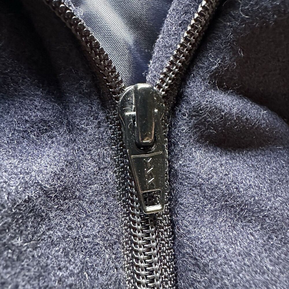 Vintage Members Only Mens Wool Bomber Jacket Sz 40 Medium Navy Blue Quilted 90s - Picture 14 of 14